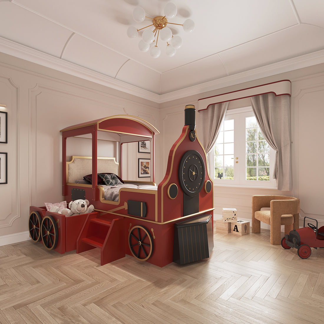 Whistle-Stop Dreams: How to craf the ideal bedroom space for your little train conductor